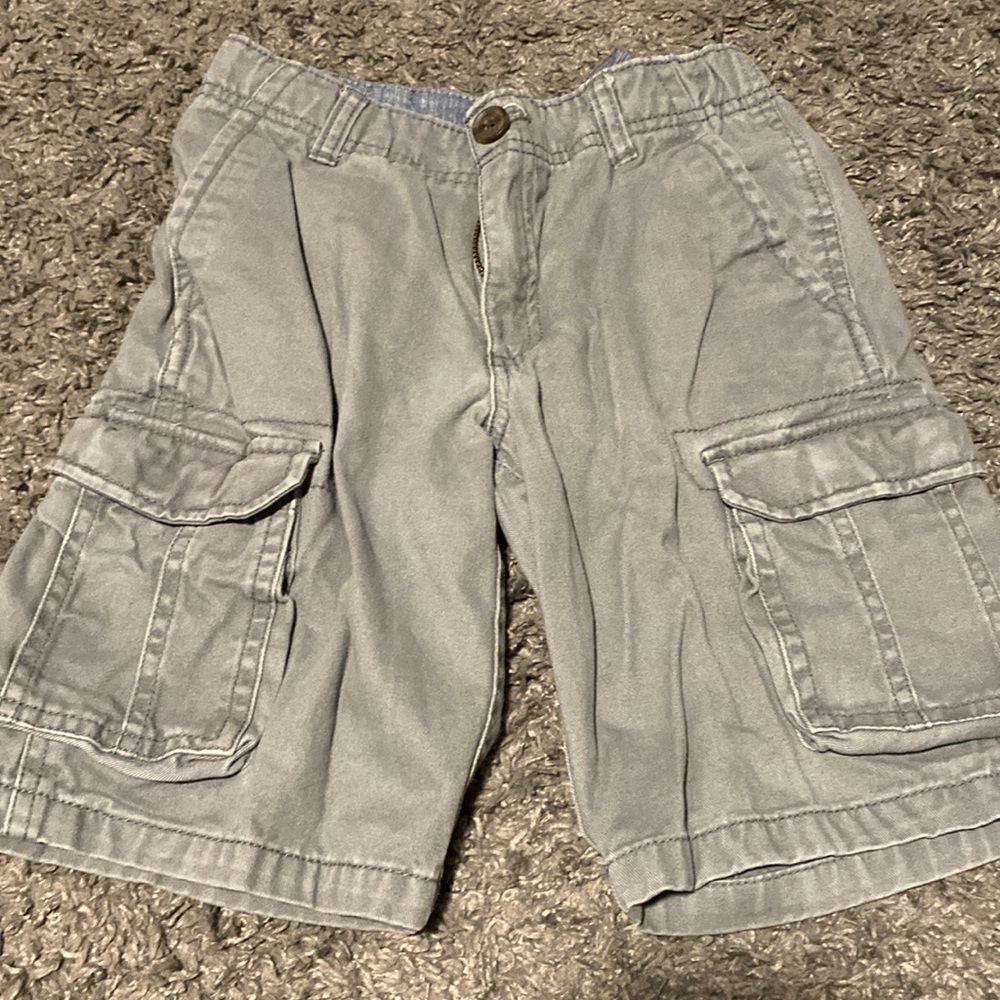 Boys size 8 Cat&Jack grey cargo shorts
